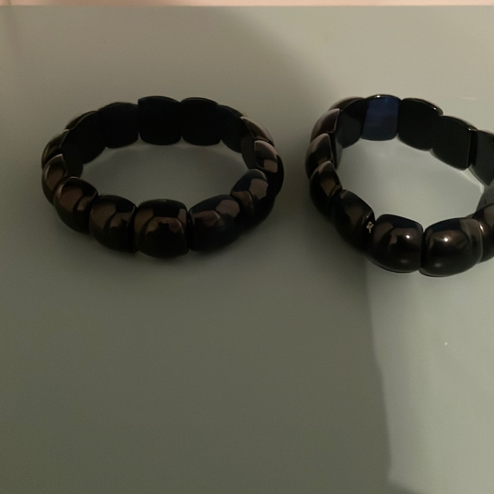 Dark blue bracelets